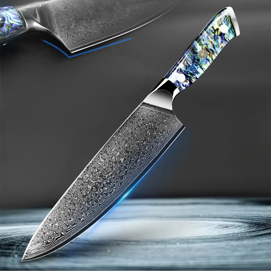 Luxy Detail 8-Inch Damascus Steel Chef Knife