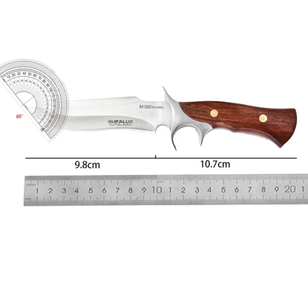 Artisan Steel Knife with Leather Sheath