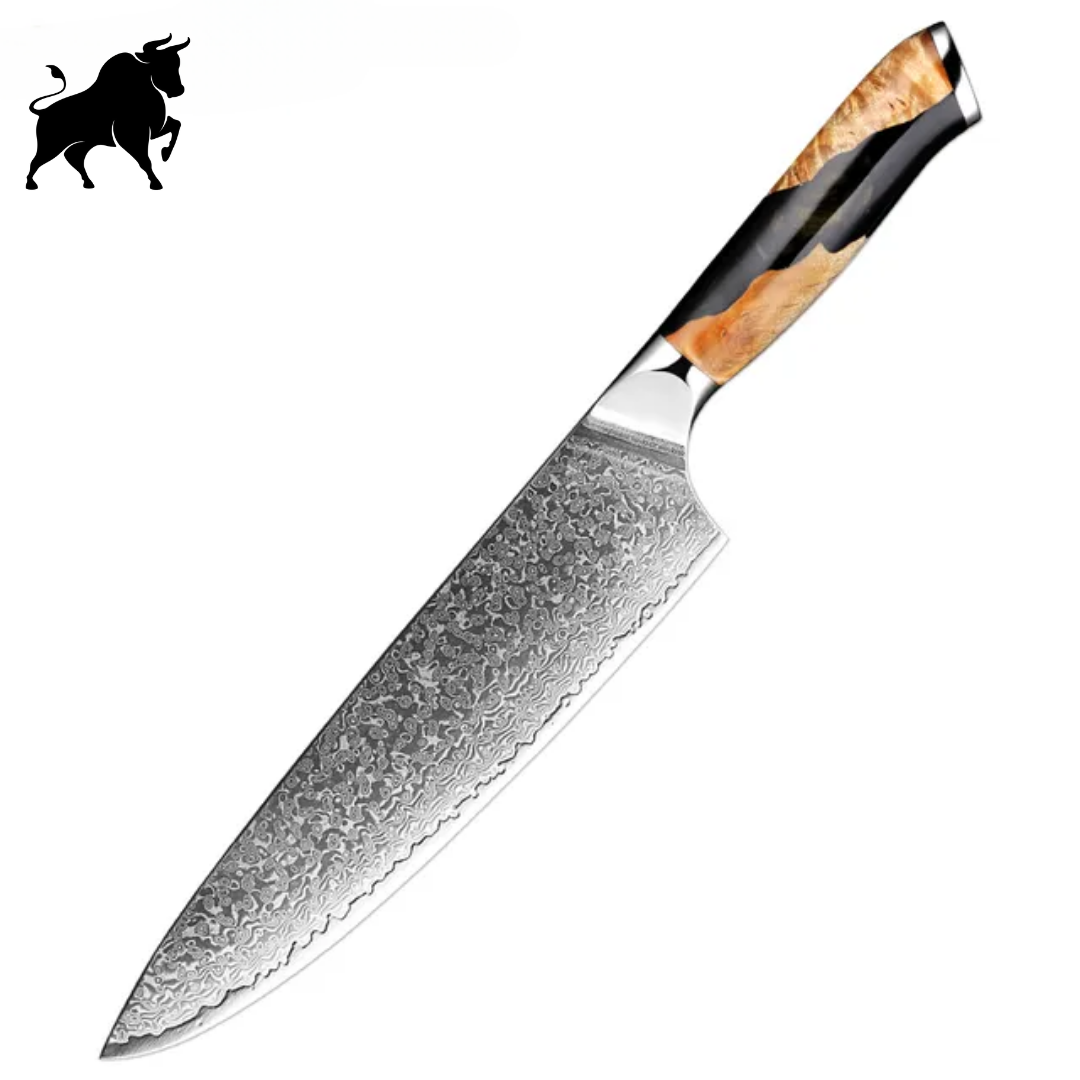 Durable 8-Inch Damascus Steel Knife