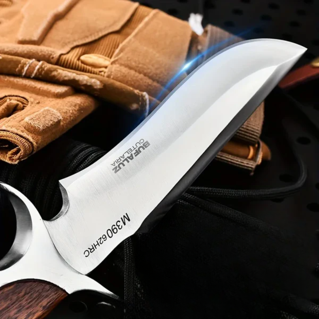 Artisan Steel Knife with Leather Sheath
