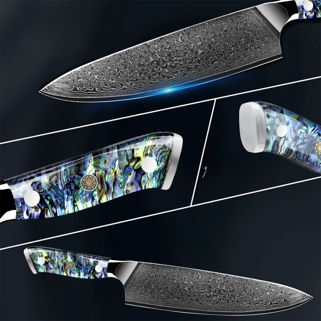 Luxy Detail 8-Inch Damascus Steel Chef Knife