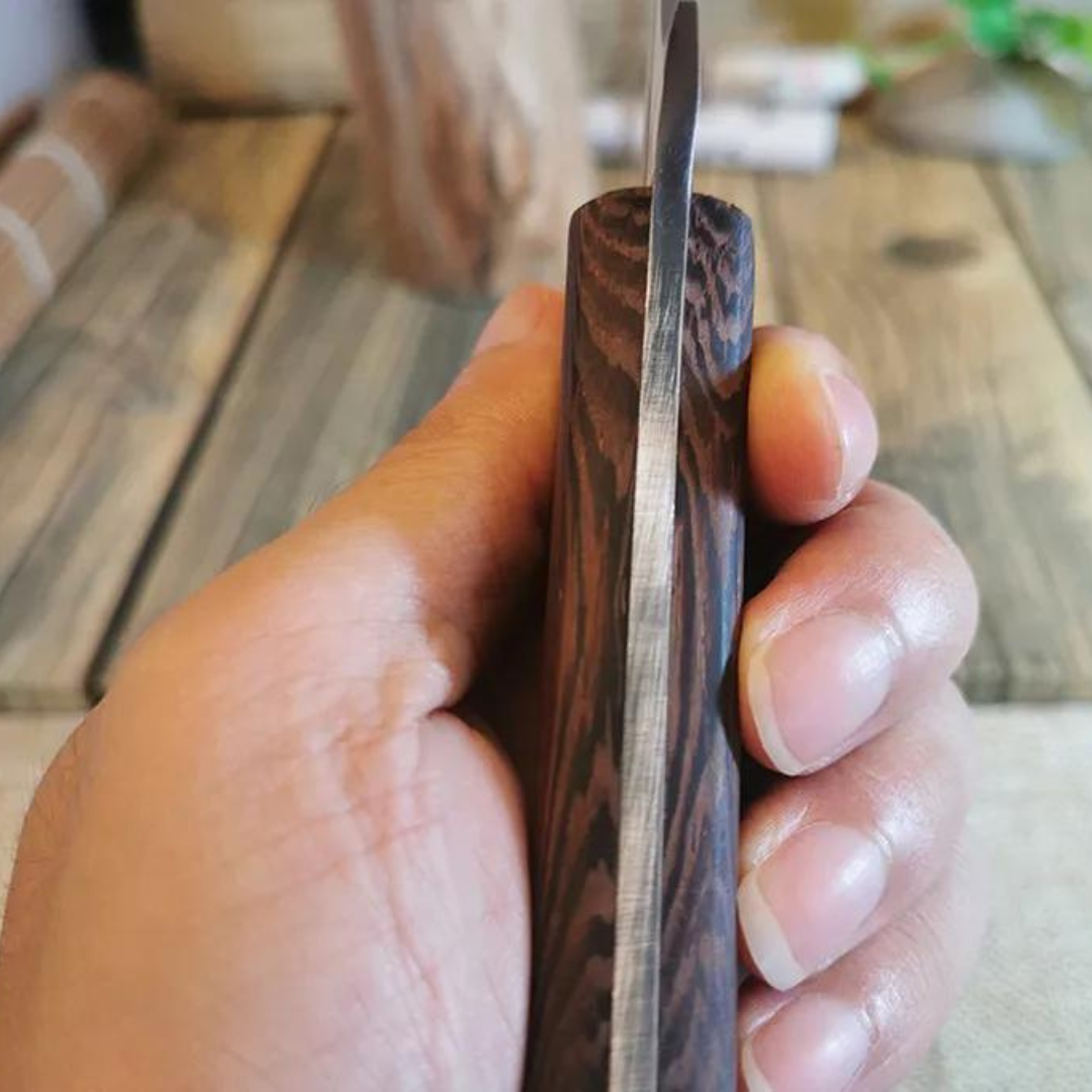Artisan Forged Blade Knife with Leather Sheath – Buy One, Get One Free!