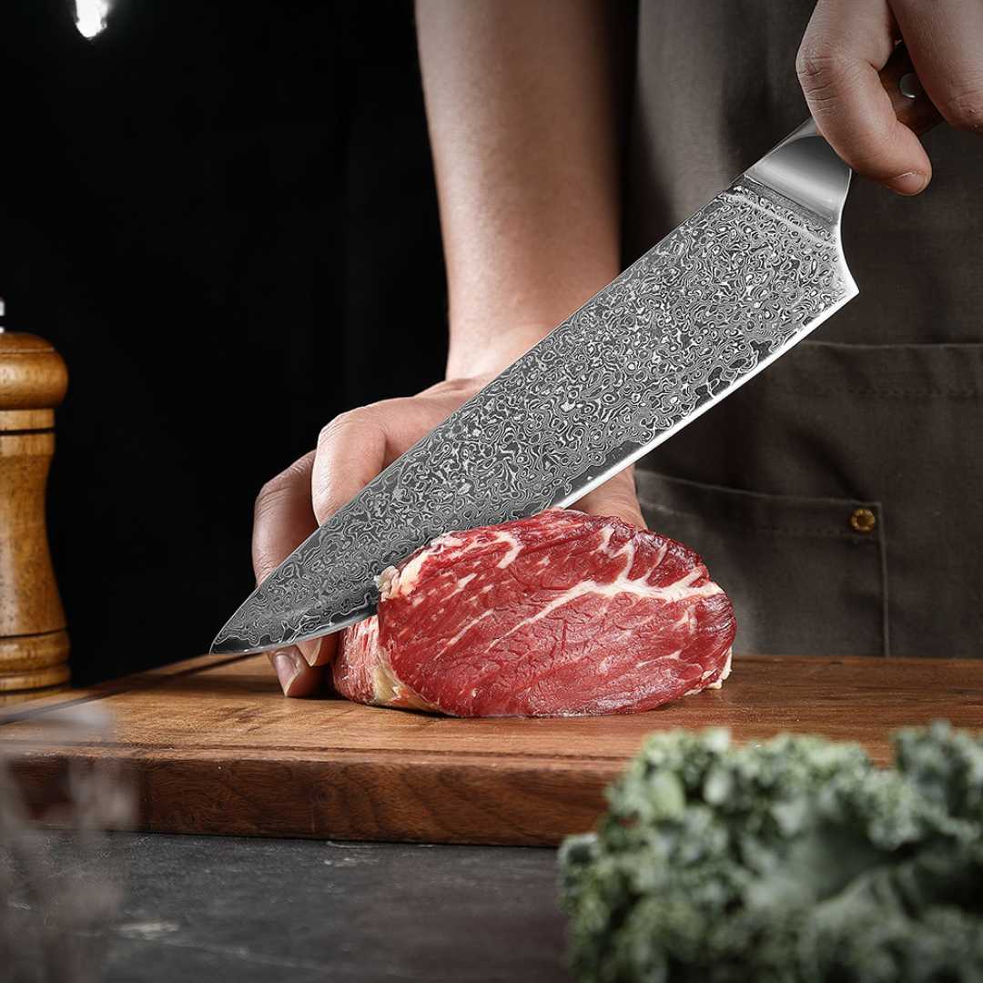 Durable 8-Inch Damascus Steel Knife