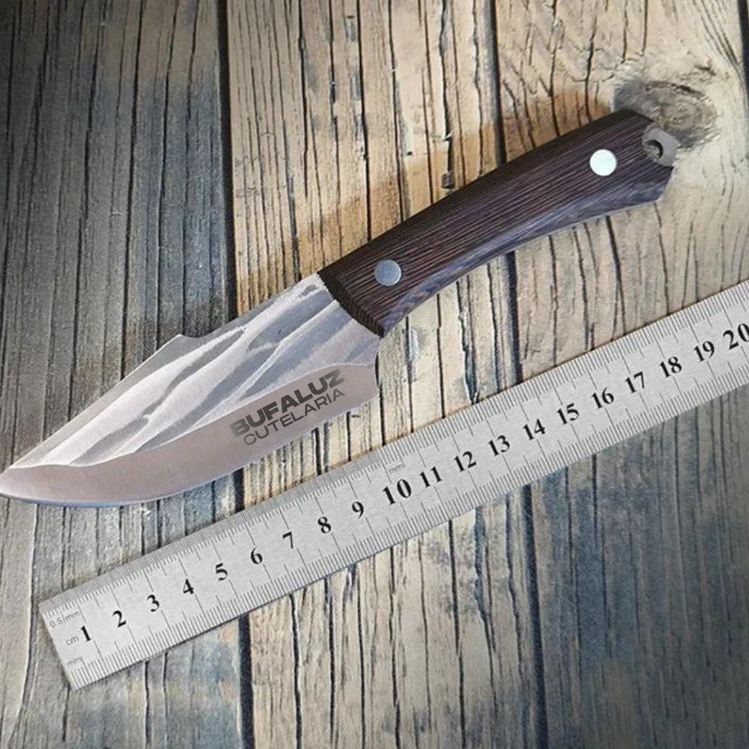 Artisan Cactus Knife - Hand Forged with Complimentary Leather Sheath