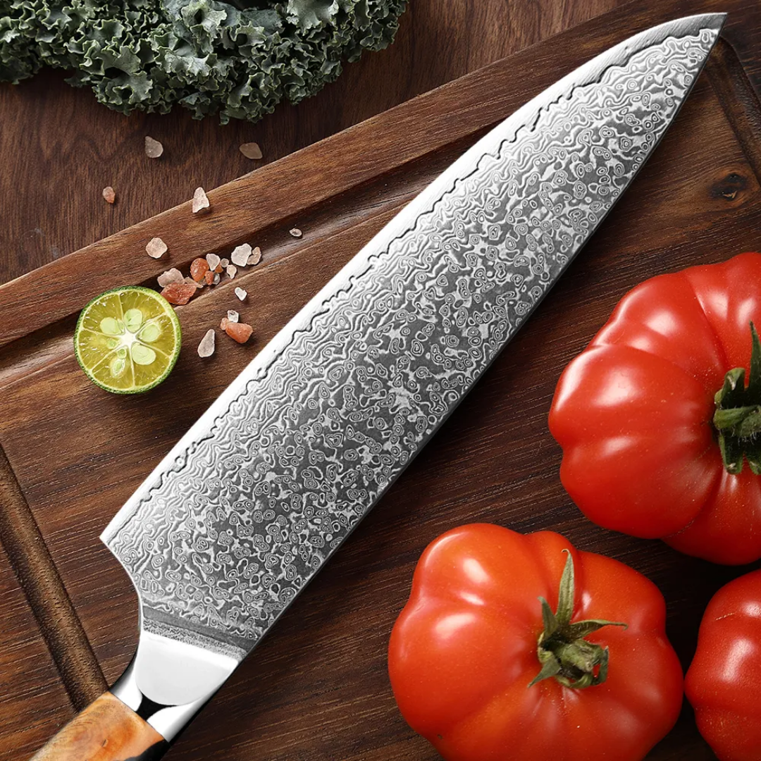 Durable 8-Inch Damascus Steel Knife