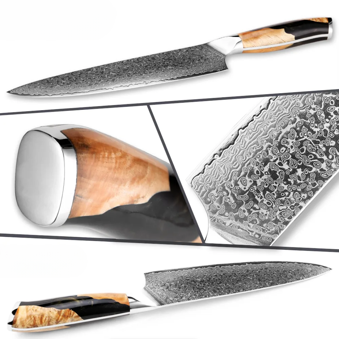 Durable 8-Inch Damascus Steel Knife