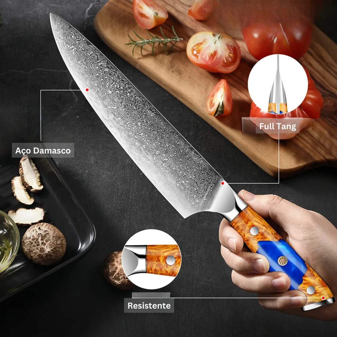 Premium 8-Inch Damascus Steel Chef's Knife