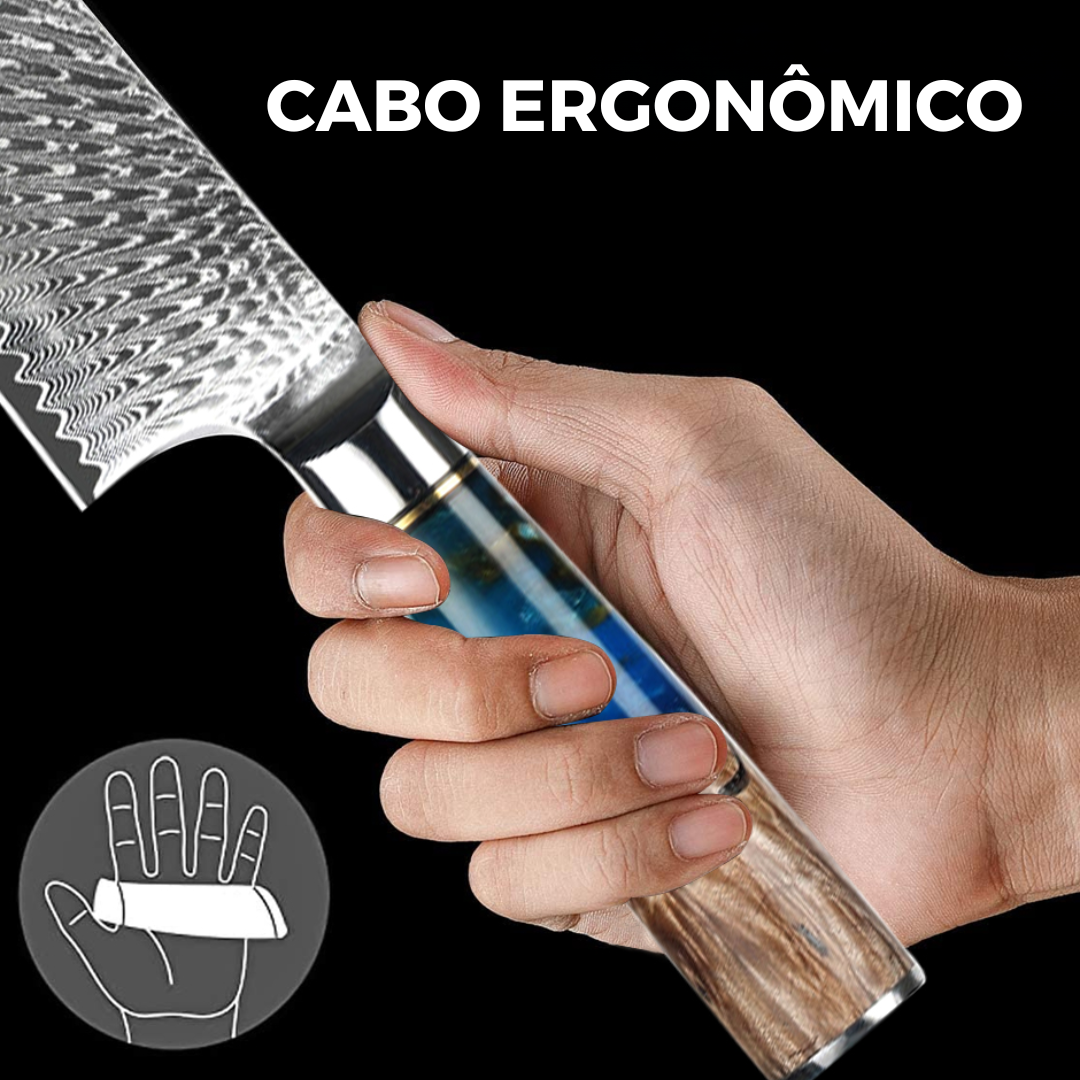 Set of 2 Damascus Steel Knives
