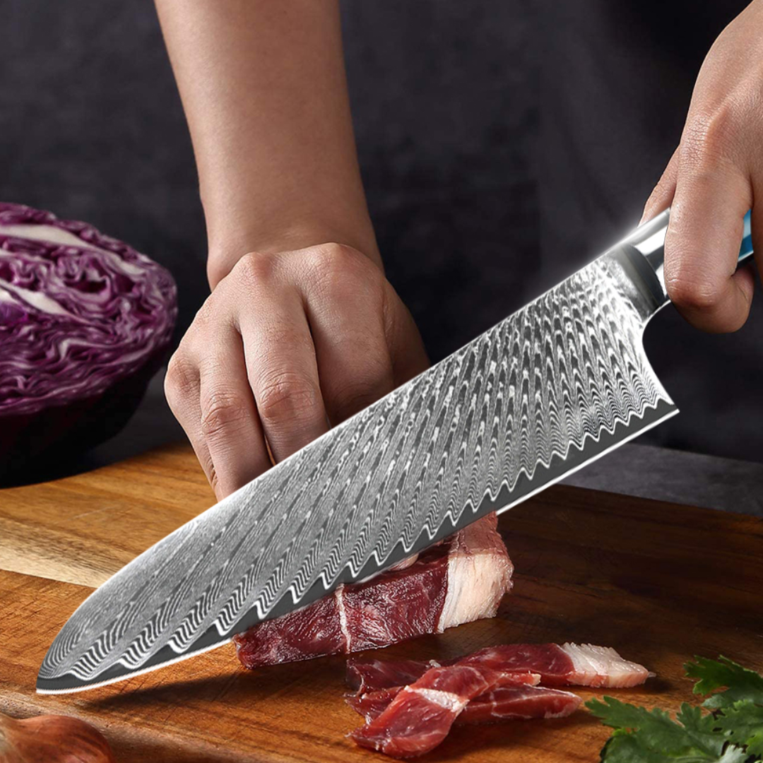 Set of 2 Damascus Steel Knives