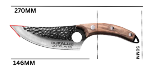 Brutus Knife - Artisan Hand-Forged Blade with Leather Sheath