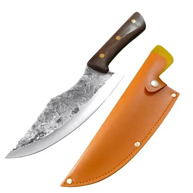 Set of 3 Handcrafted Fire Knives - Hand Forged with Sheaths