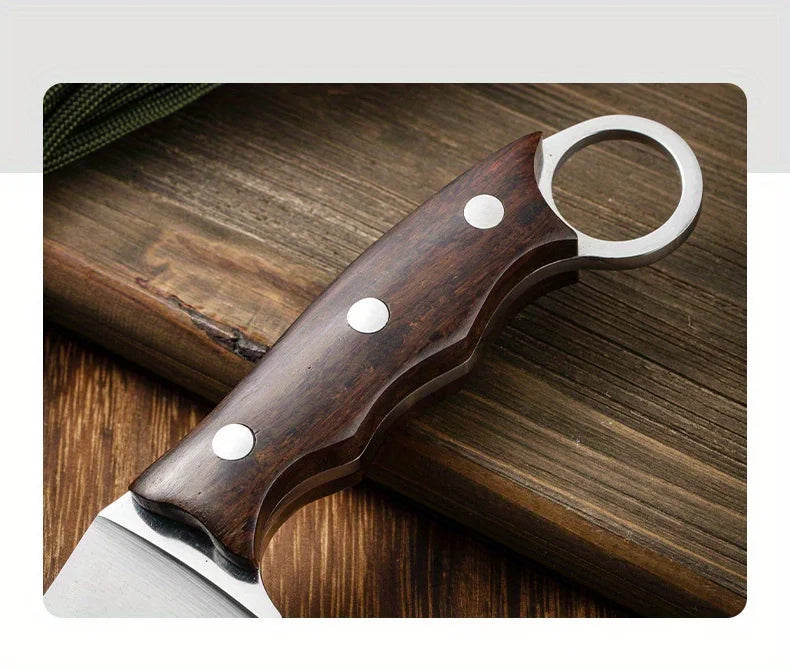 Artisan Barbecue Knife - Hand Forged with Protective Sheath