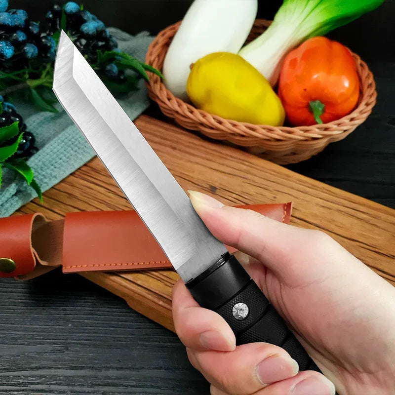 Artisan Chili Knife - Hand Forged with Custom Sheath