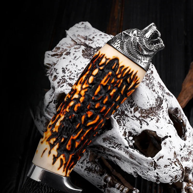 Artisan Wolf Blade - Hand-Forged with Custom Sheath