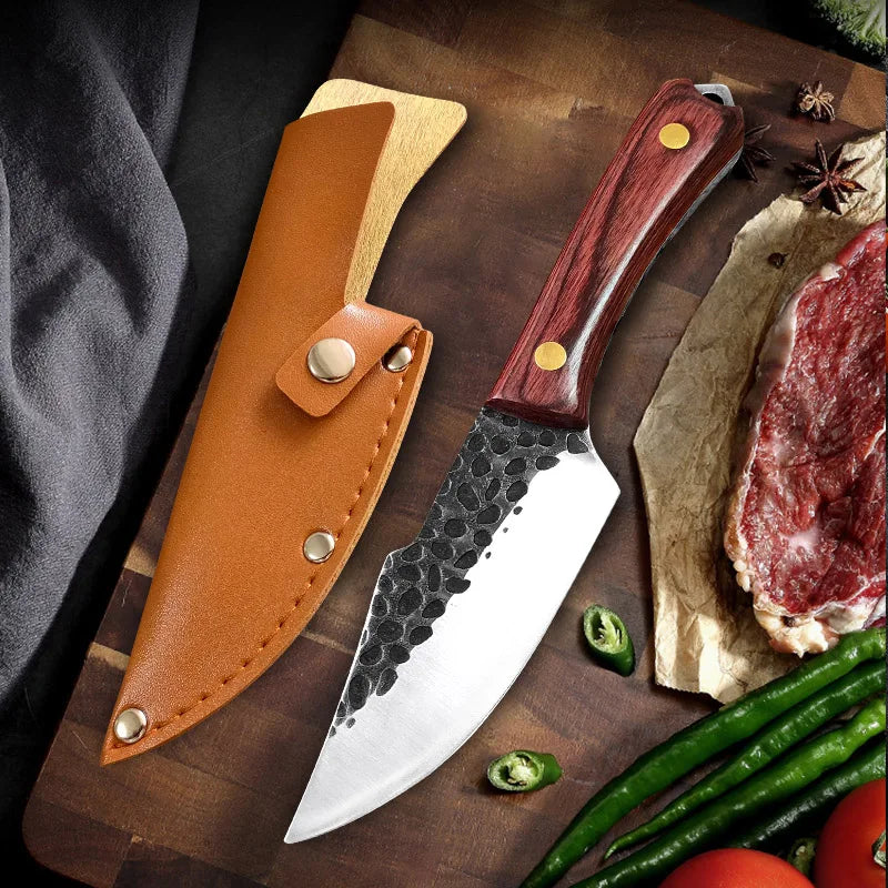Artisan Forged Stone Knife - Handcrafted Excellence