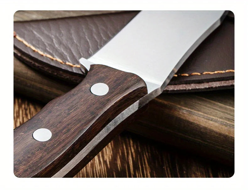 Artisan Barbecue Knife - Hand Forged with Protective Sheath