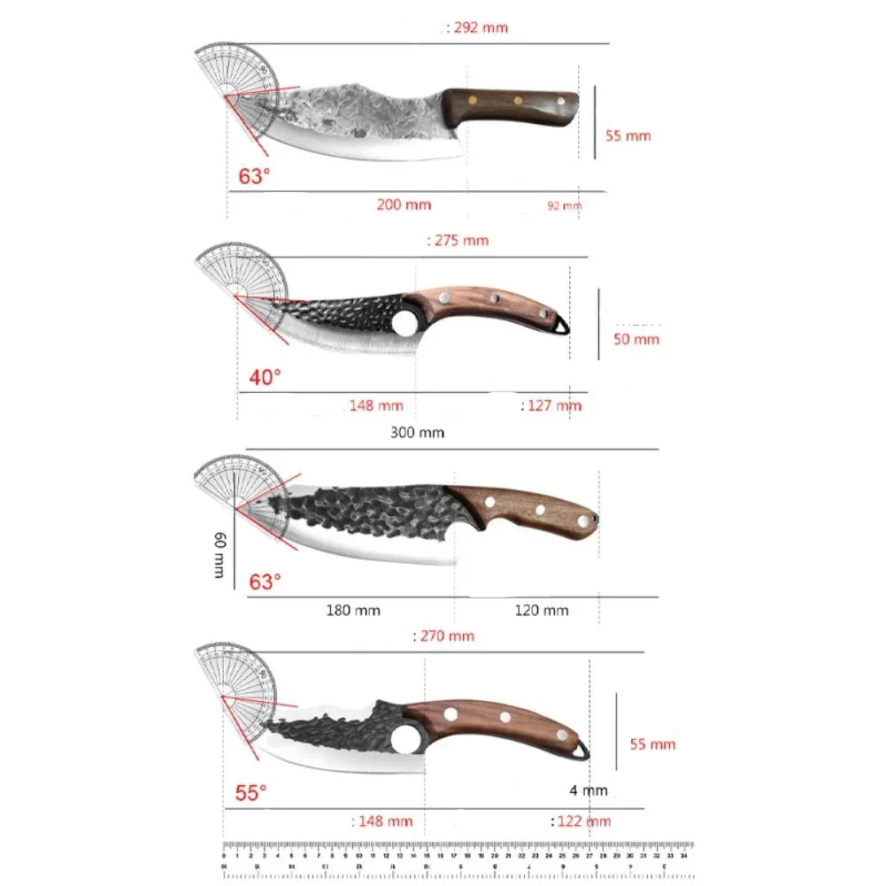 Brutus Handmade Knife Set - 4 Pieces