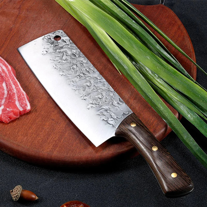 Artisan Oak Knife - Hand Forged