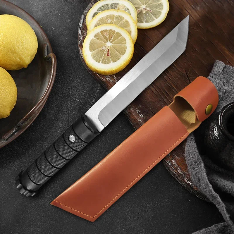 Artisan Chili Knife - Hand Forged with Custom Sheath