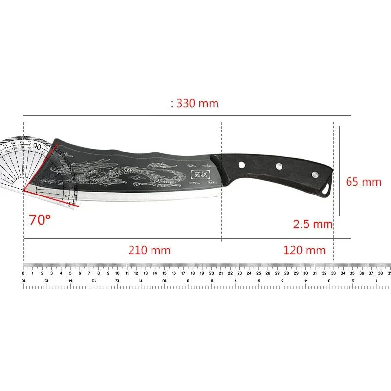 Artisan Rock Knife - Hand Forged with Custom Sheath