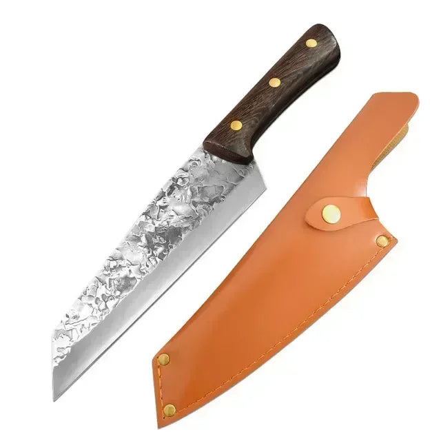 Set of 3 Handcrafted Fire Knives - Hand Forged with Sheaths