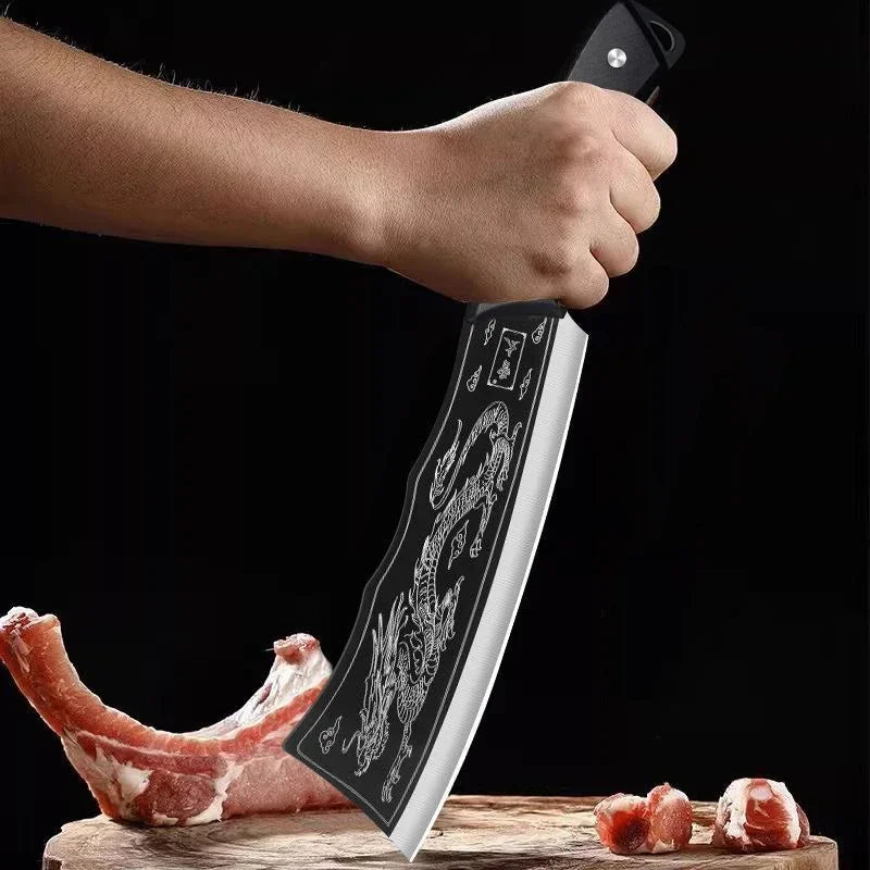 Artisan Rock Knife - Hand Forged with Custom Sheath