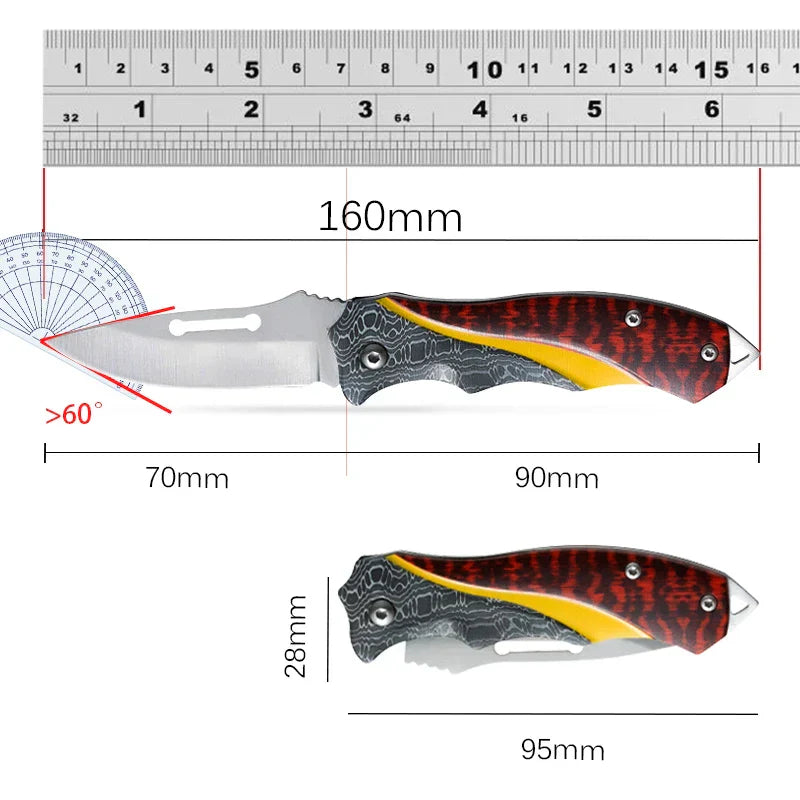 High-Durability Red Knife
