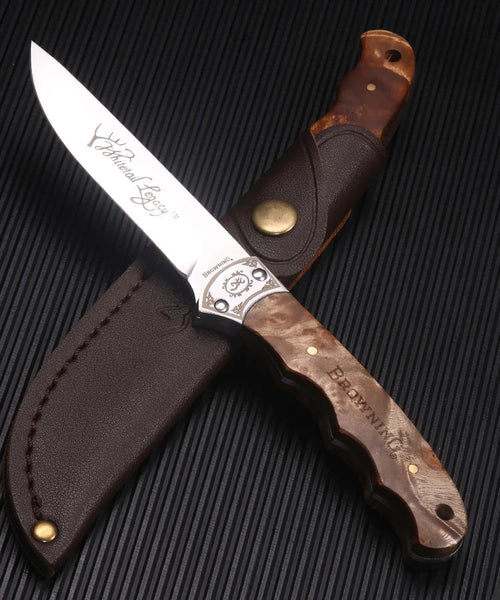 Artisan Marble Knife - Hand Forged with Custom Sheath