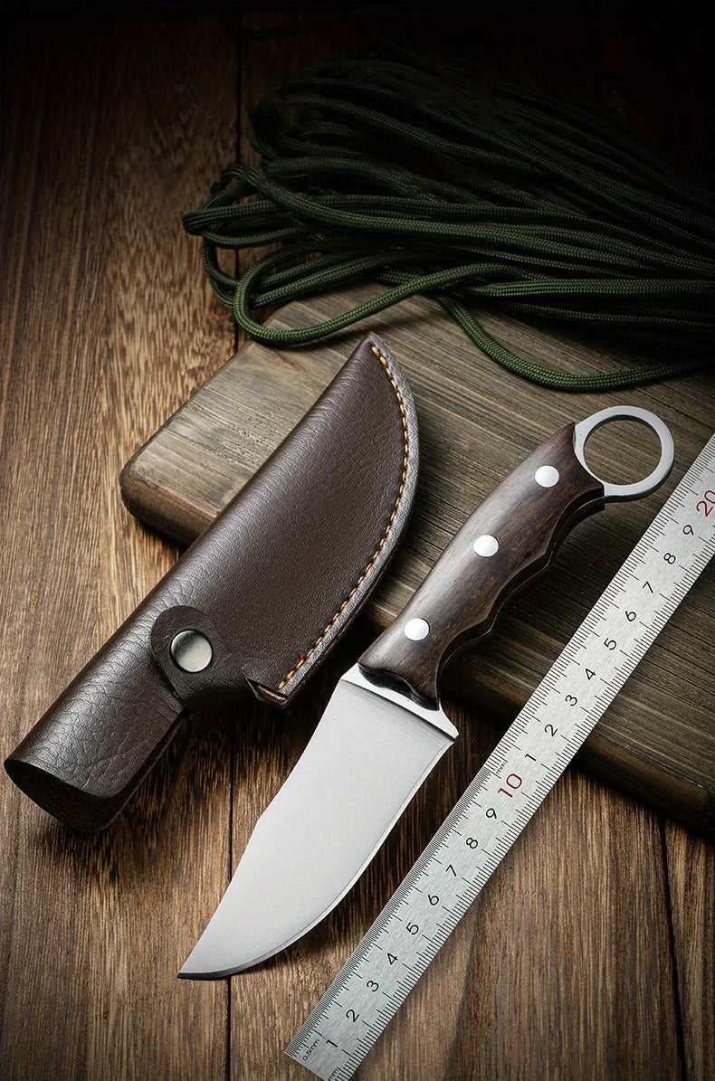 Artisan Barbecue Knife - Hand Forged with Protective Sheath