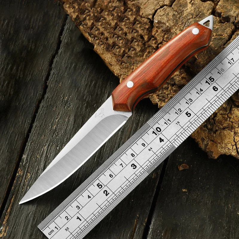 Handcrafted Slim Portable Knife - Forged by Hand with Sheath