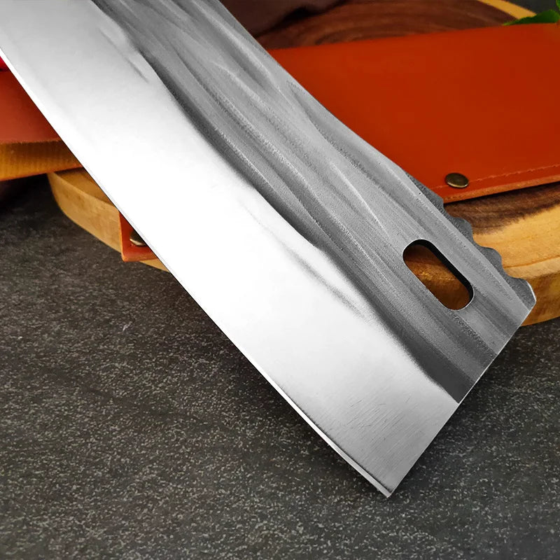 Artisan Garlic Knife - Hand Forged with Protective Sheath