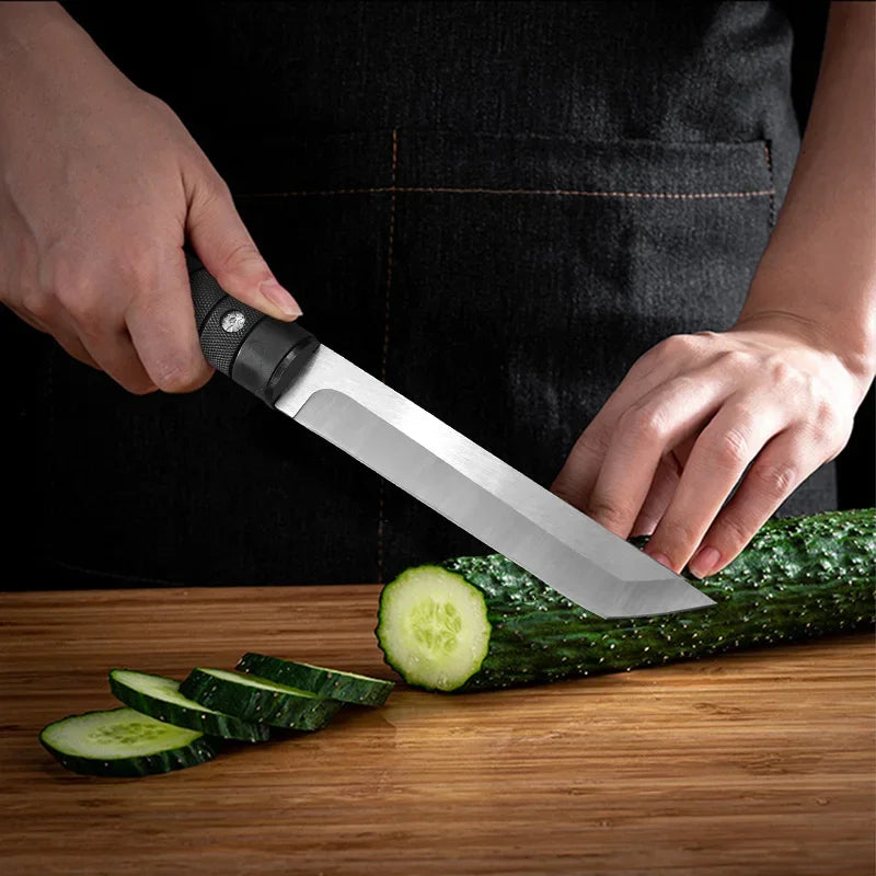 Artisan Chili Knife - Hand Forged with Custom Sheath