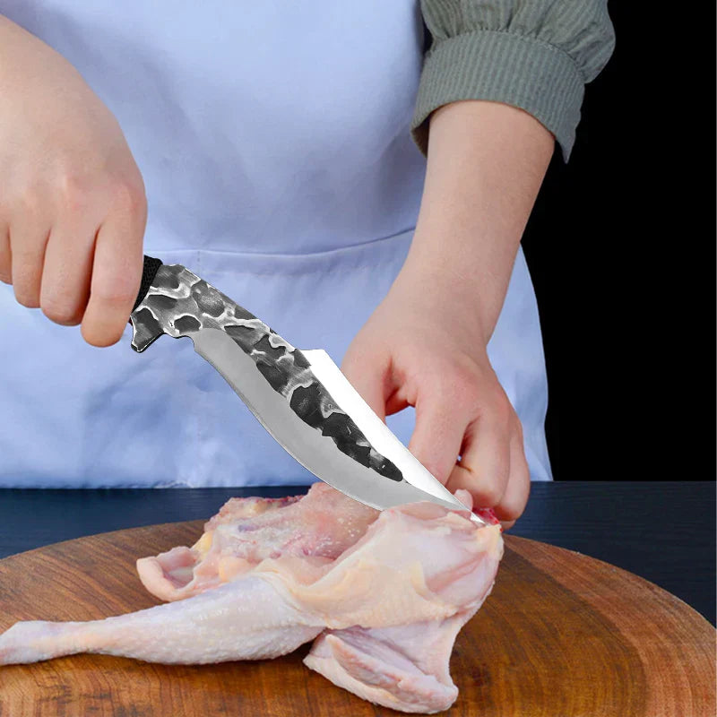 Artisan Filleting Knife - Hand Forged with Protective Sheath