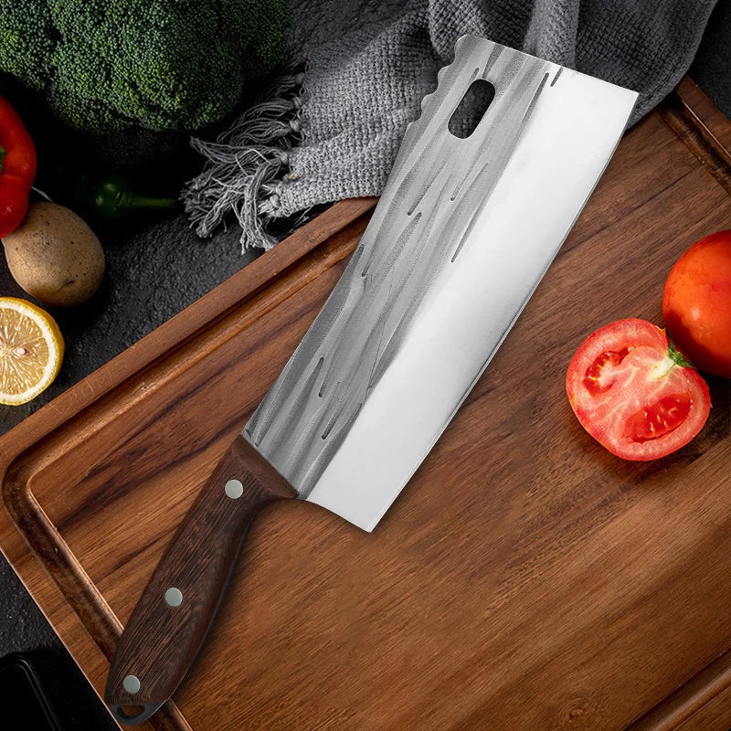 Artisan Garlic Knife - Hand Forged with Protective Sheath