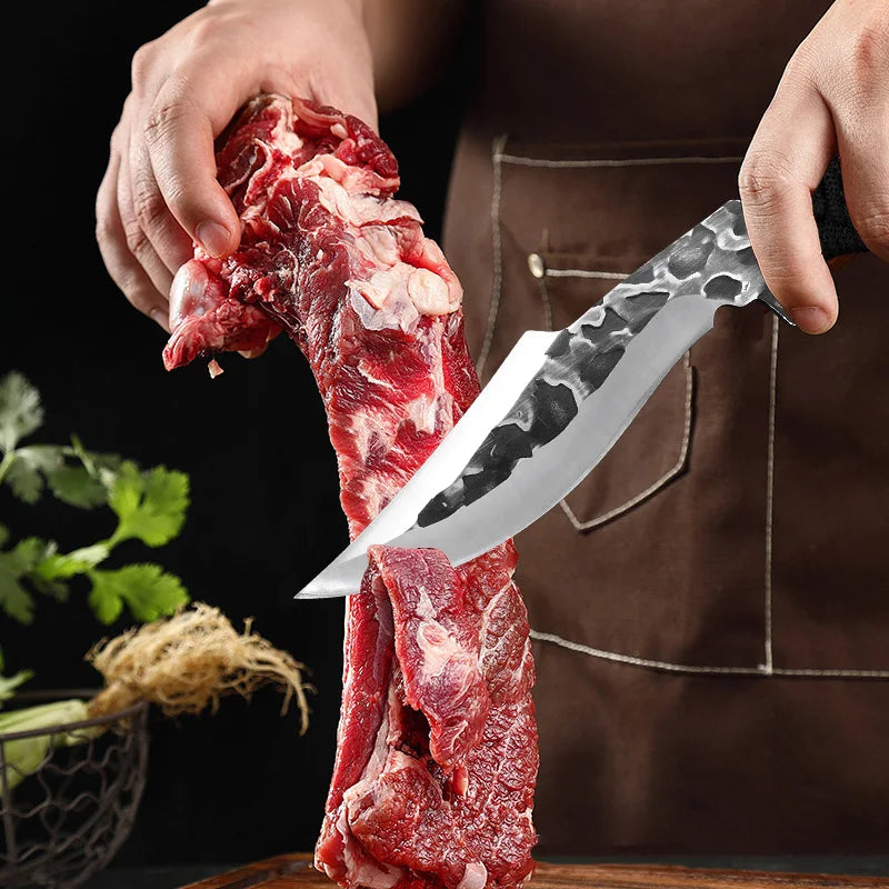 Artisan Filleting Knife - Hand Forged with Protective Sheath