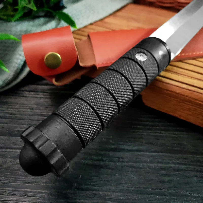 Artisan Chili Knife - Hand Forged with Custom Sheath