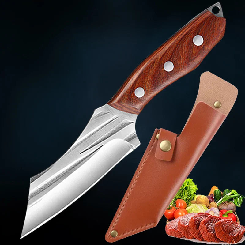 Artisan Glaze Knife - Hand Forged with Protective Sheath