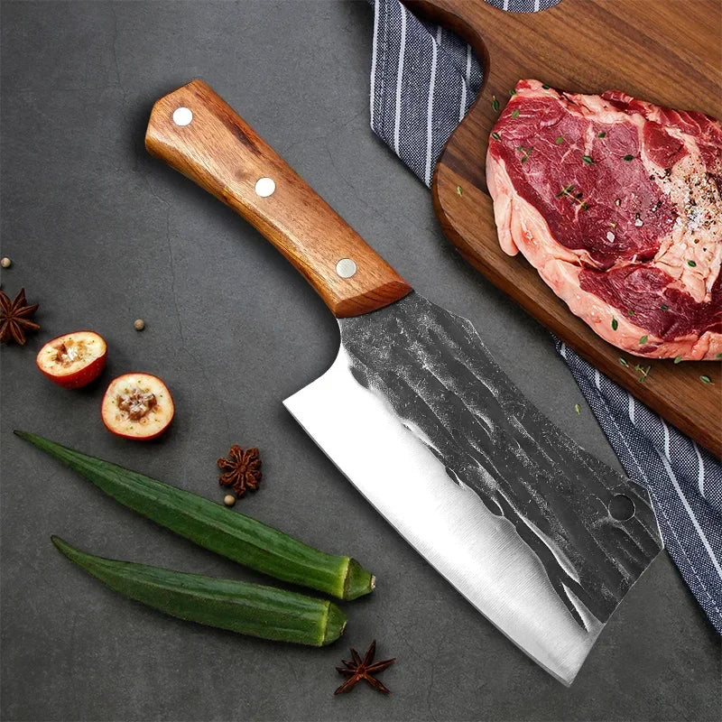 Artisan Carp Knife - Hand Forged with Custom Sheath