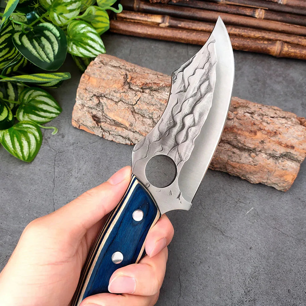 Set of 4 Hand Forged Professional King Knives with Sheaths