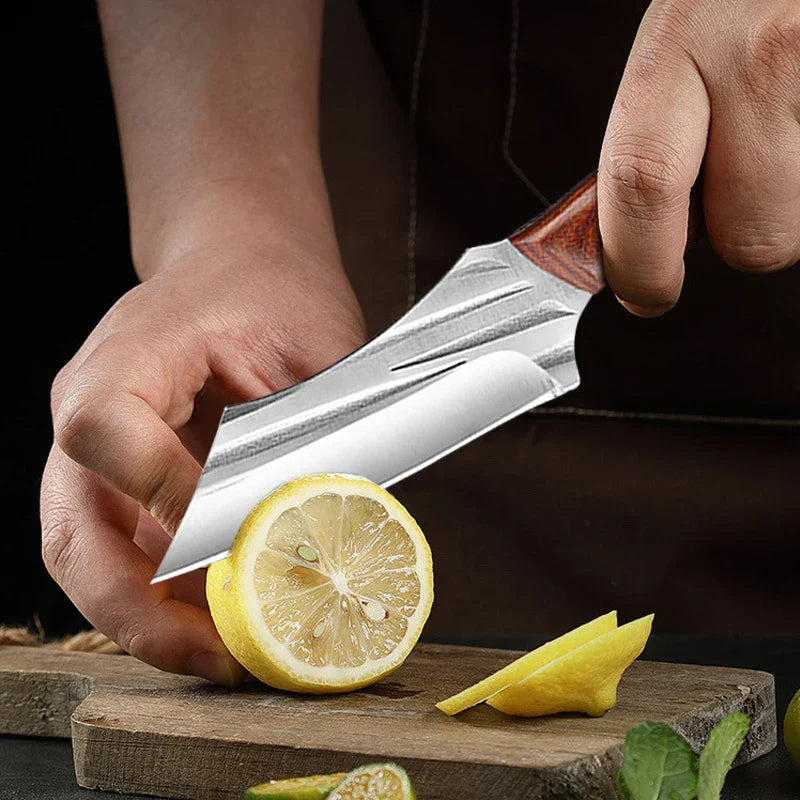 Artisan Glaze Knife - Hand Forged with Protective Sheath