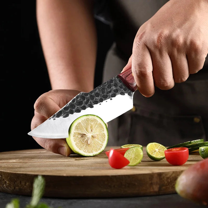 Artisan Forged Stone Knife - Handcrafted Excellence