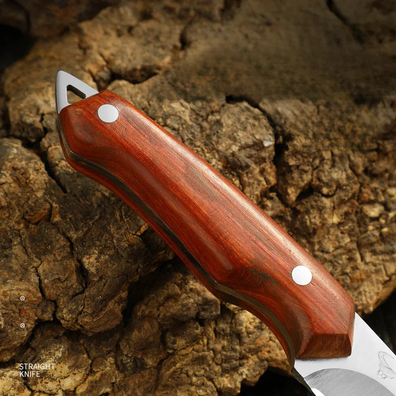 Handcrafted Slim Portable Knife - Forged by Hand with Sheath