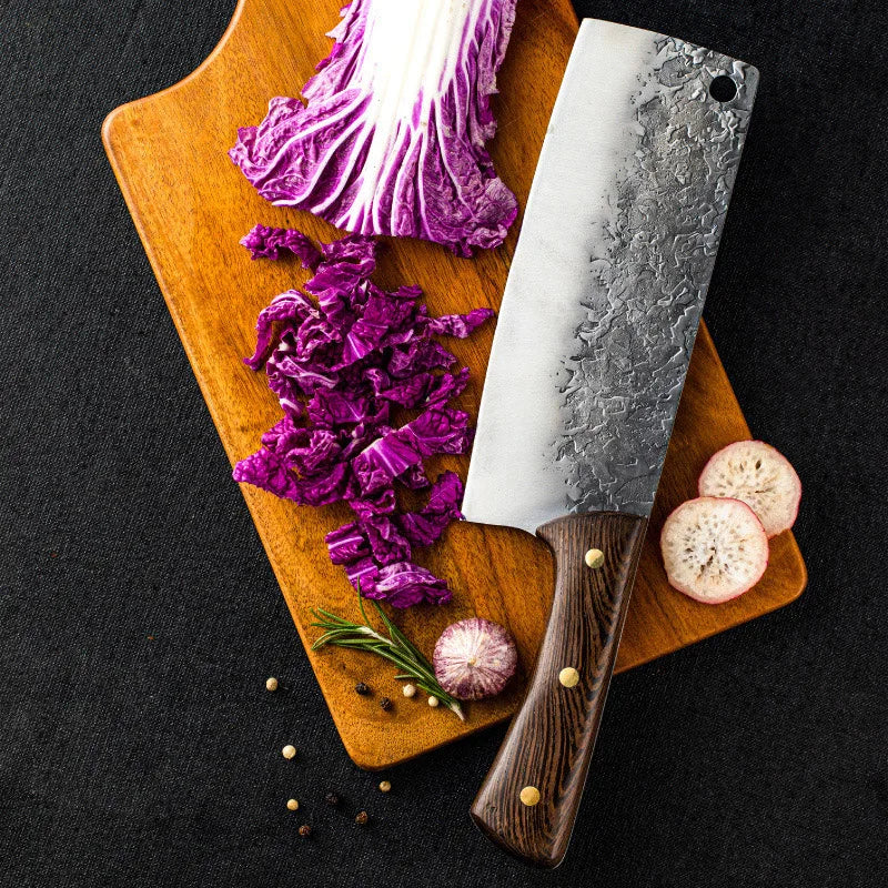 Artisan Oak Knife - Hand Forged