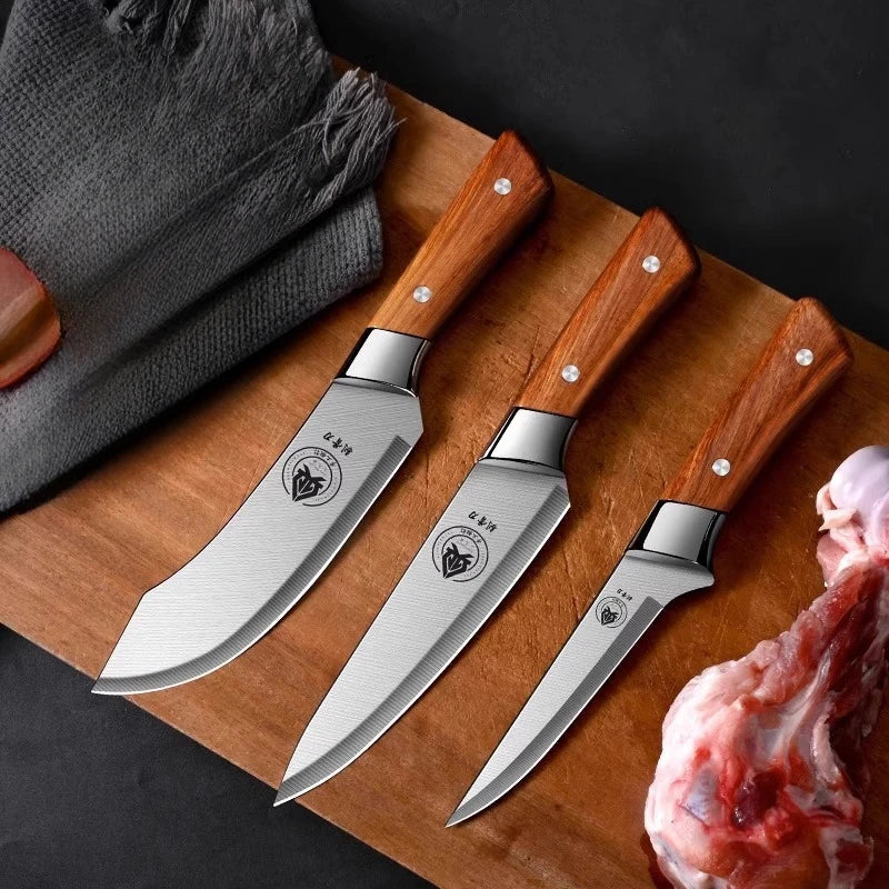 Set of 3 Bull Knives