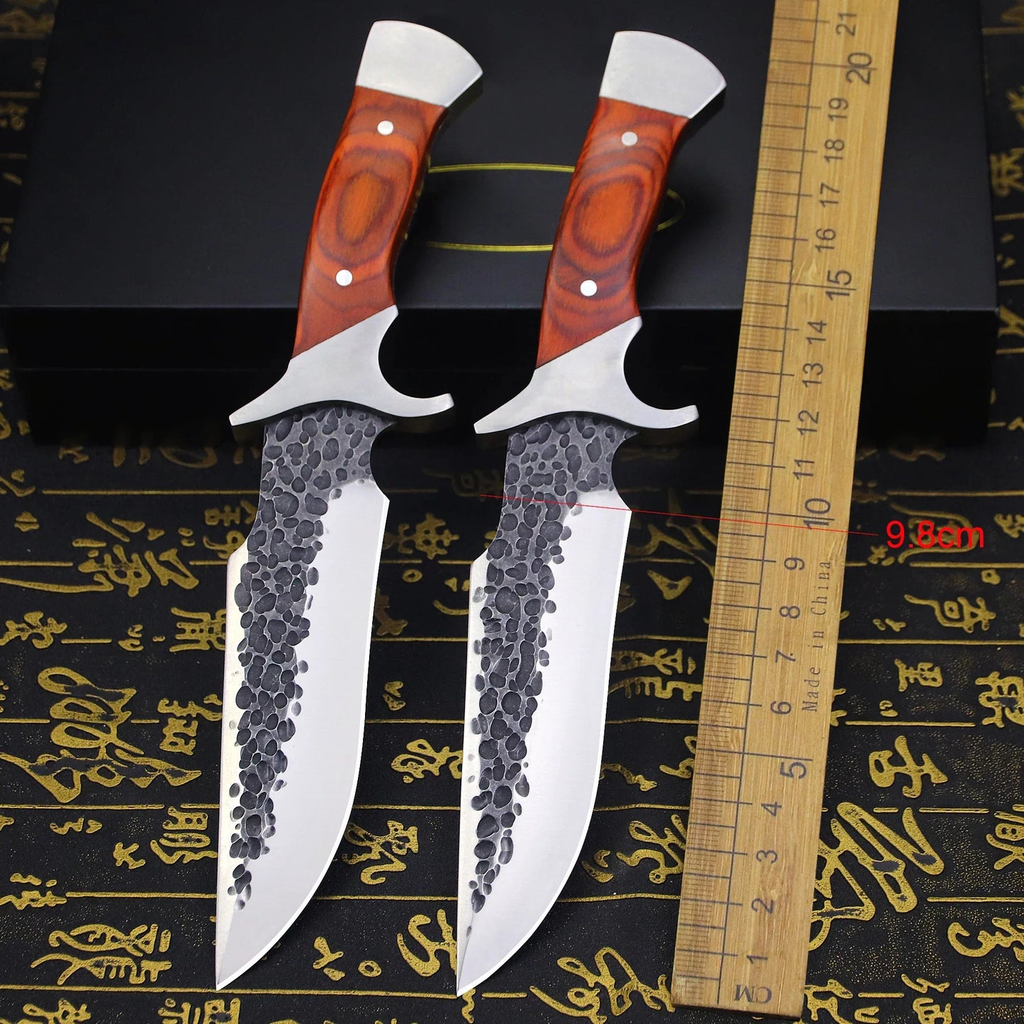 Artisan Fire Knife - Hand-Forged with Custom Sheath