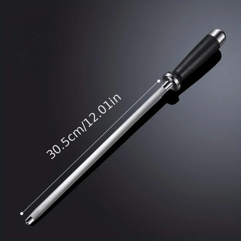 Premium Black Knife Sharpening Rod