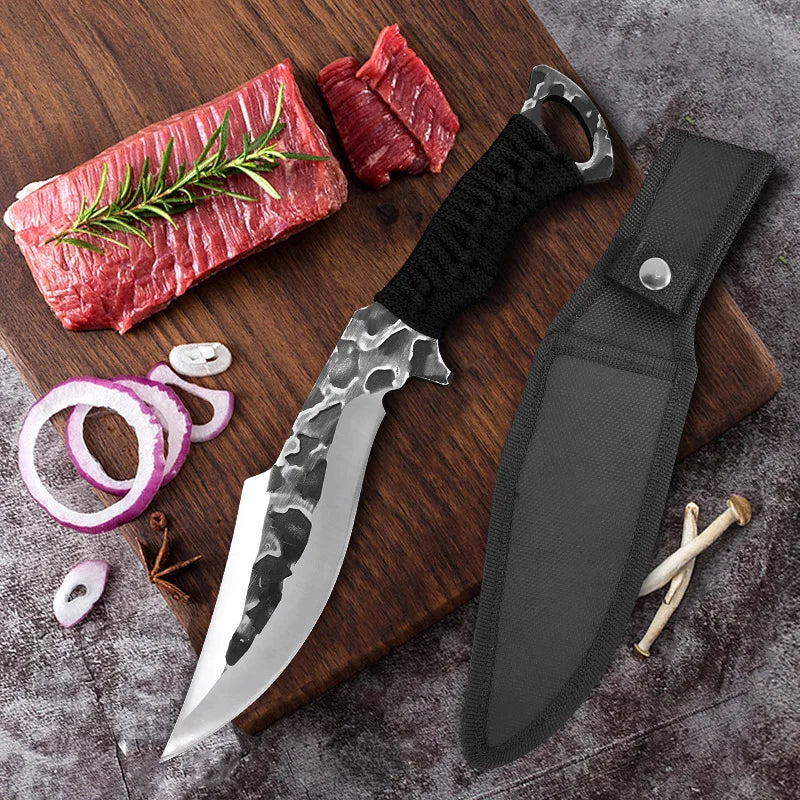 Artisan Filleting Knife - Hand Forged with Protective Sheath