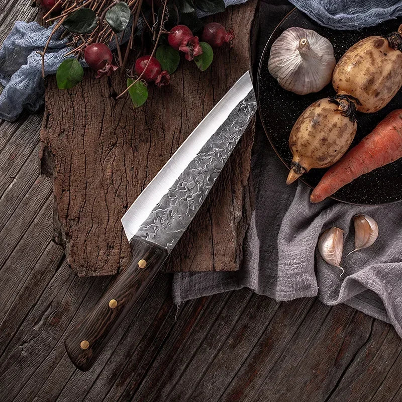 Set of 3 Handcrafted Fire Knives - Hand Forged with Sheaths