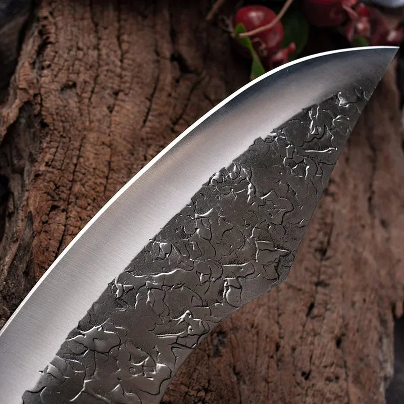 Set of 3 Handcrafted Fire Knives - Hand Forged with Sheaths