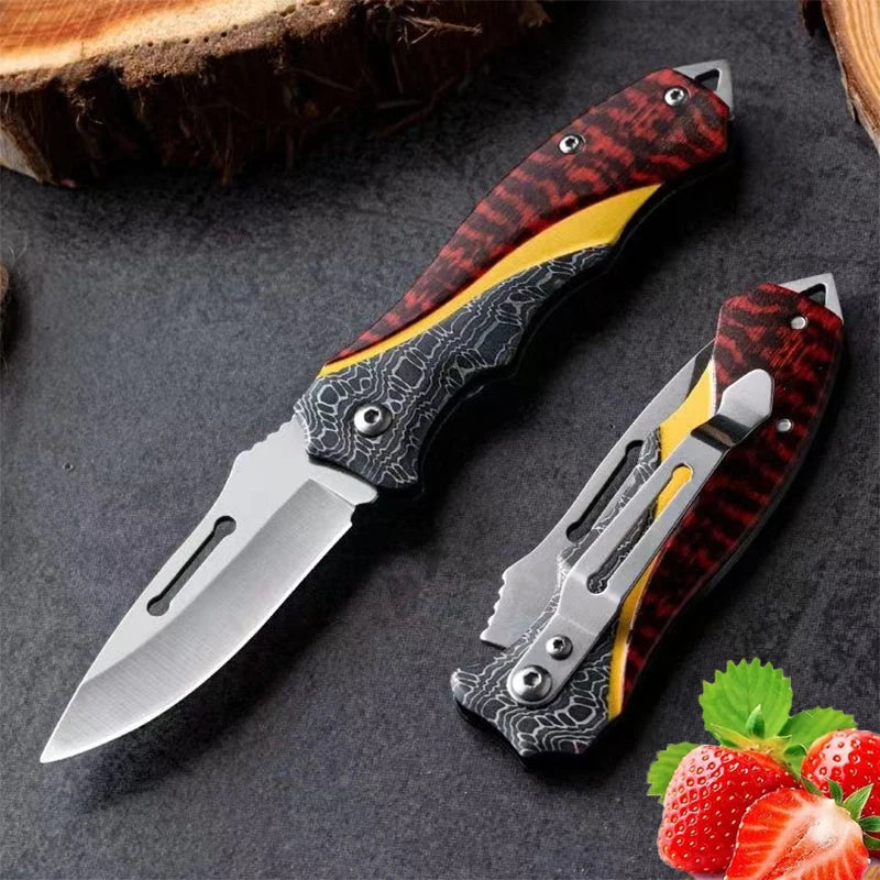 High-Durability Red Knife